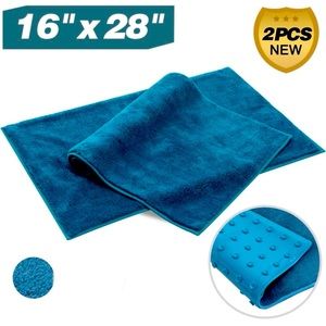 🛁2 PCS Microfiber Bathroom Rug Mat🫧Non-Slip Bottom with Suction Cups🛁